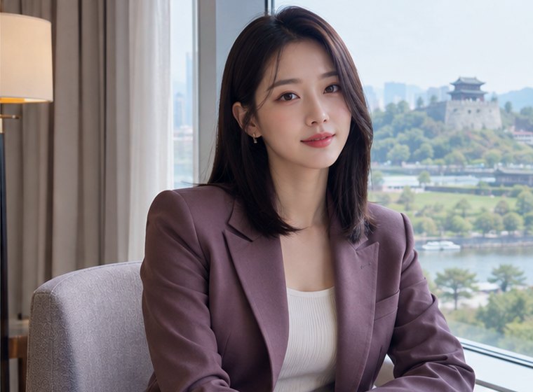 인계동 밤공기이완 향·오일 관리 안내 카드의 서로 다른 20대 성인 한국 여성 모델