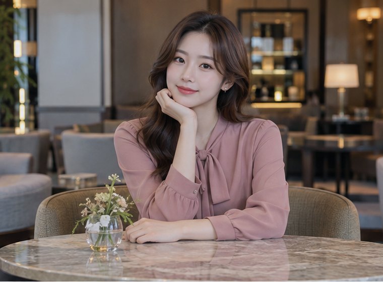 인계동 숙면회복 균형 관리 안내 카드의 서로 다른 20대 성인 한국 여성 모델